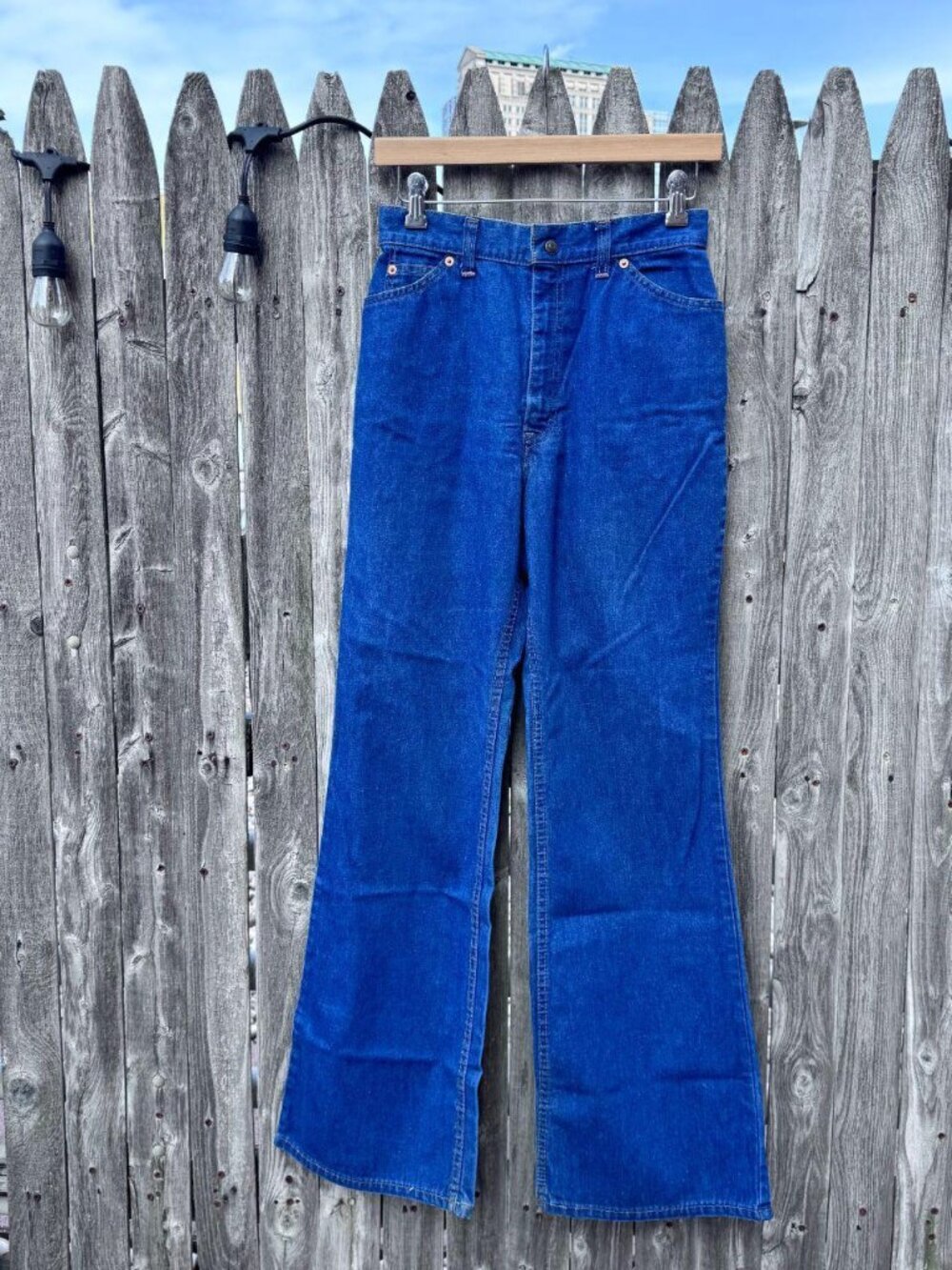 Vintage Levi’s YOUTH Flare Jeans | 70s Bell Bottom Denim | Made in USA | Size 12